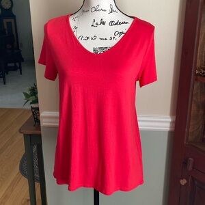 Jjill wearever orange v-neck Tshirt